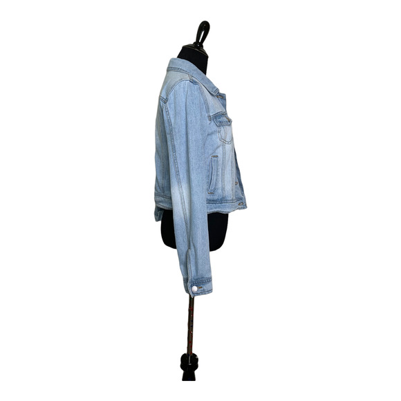 Ci Sono blue buttoned cropped denim jacket size small - Picture 7 of 9